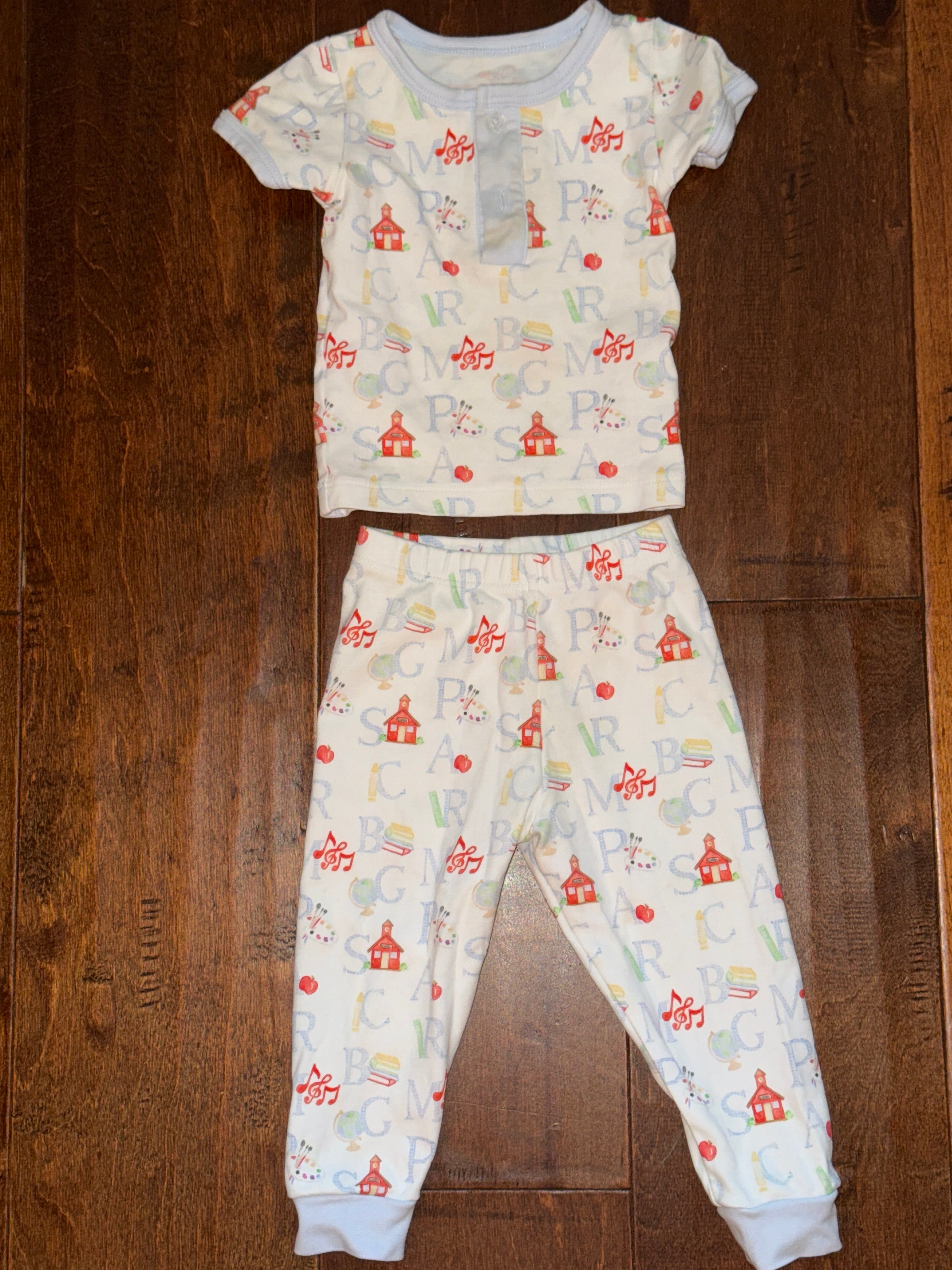 James and Lottie School House PJs 12m