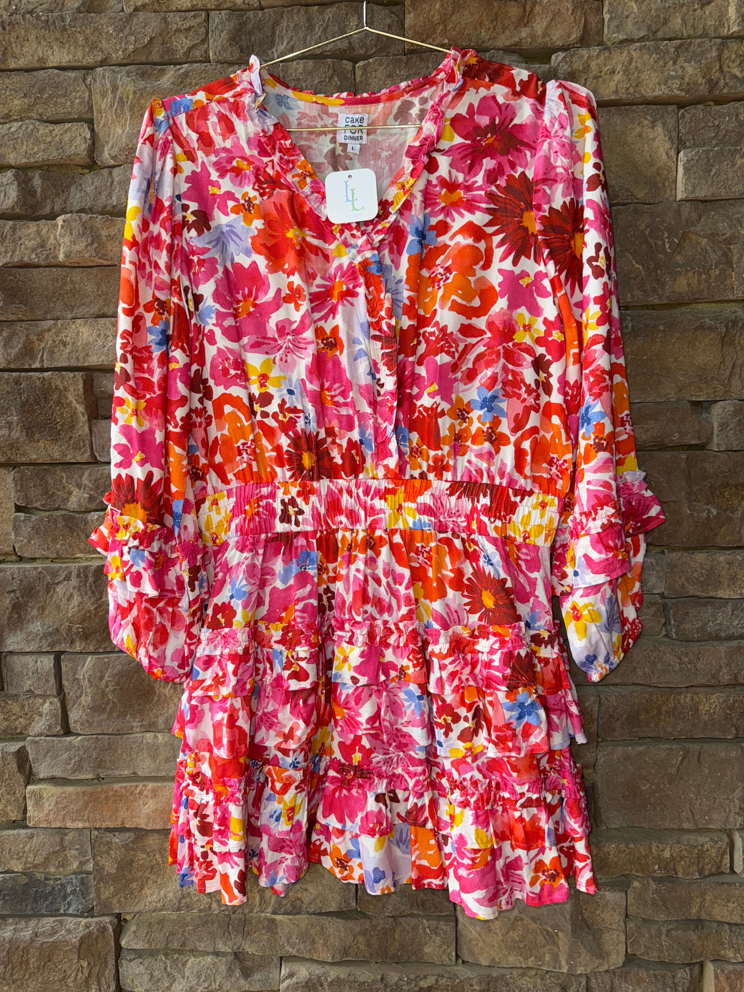 Cake for Dinner Floral Mini Dress L