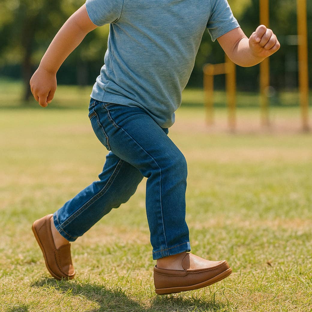Thaddeus Boys Slip-On Loafer - Tan