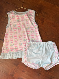 Little Bean Smocks Bubblegum 2piece set 6