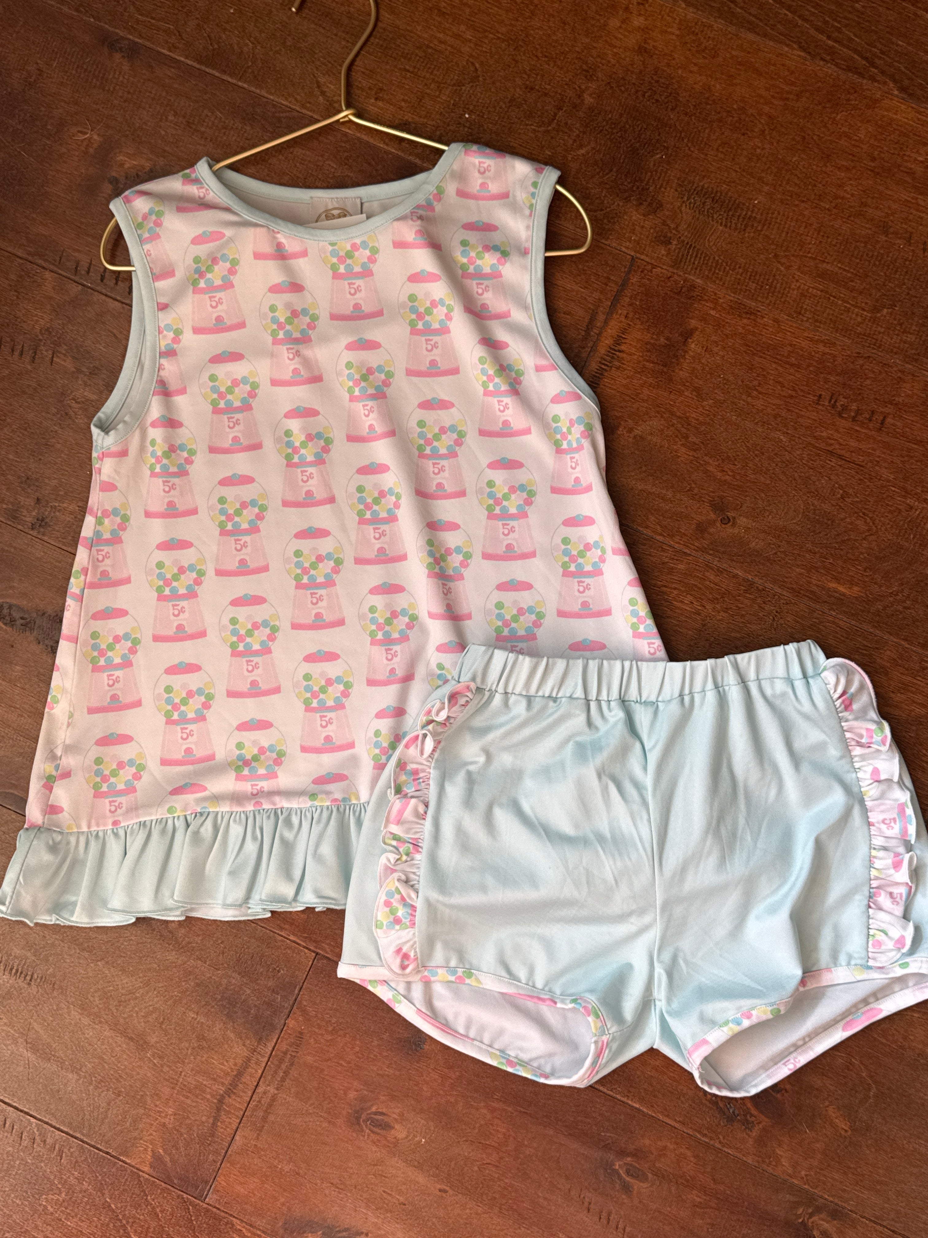 Little Bean Smocks Bubblegum 2piece set 6