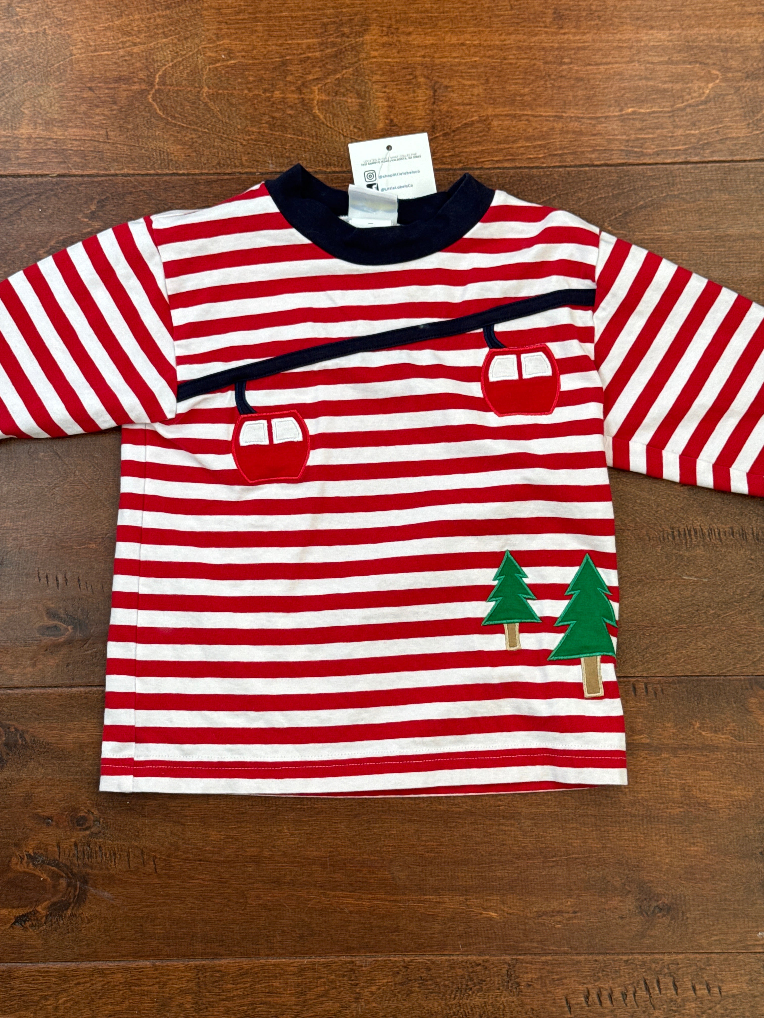 Florance Eiseman Ski Lift Applique Top 4T