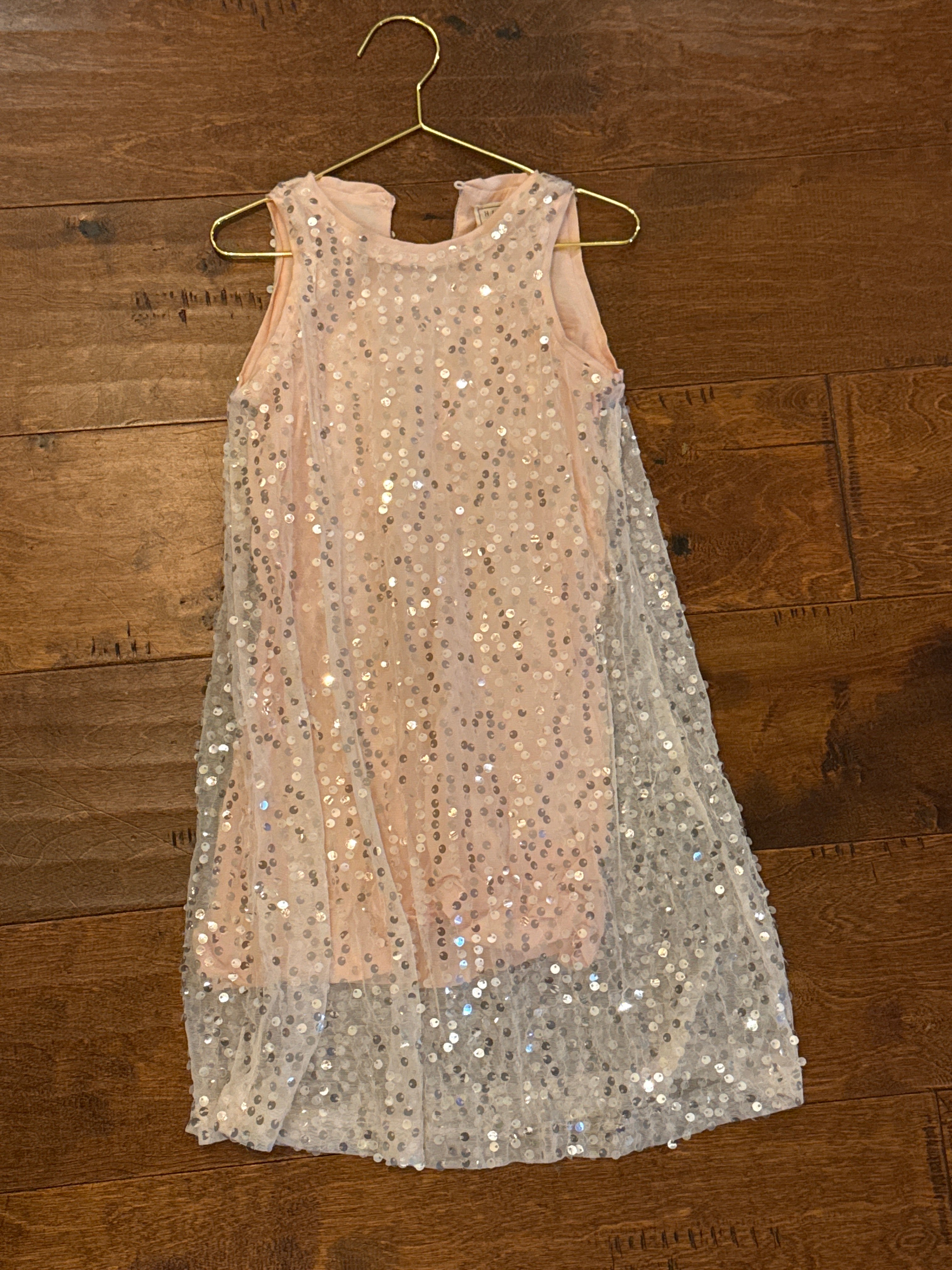 Hayden Girls Sequin Dress Sleeveless S (6/7)