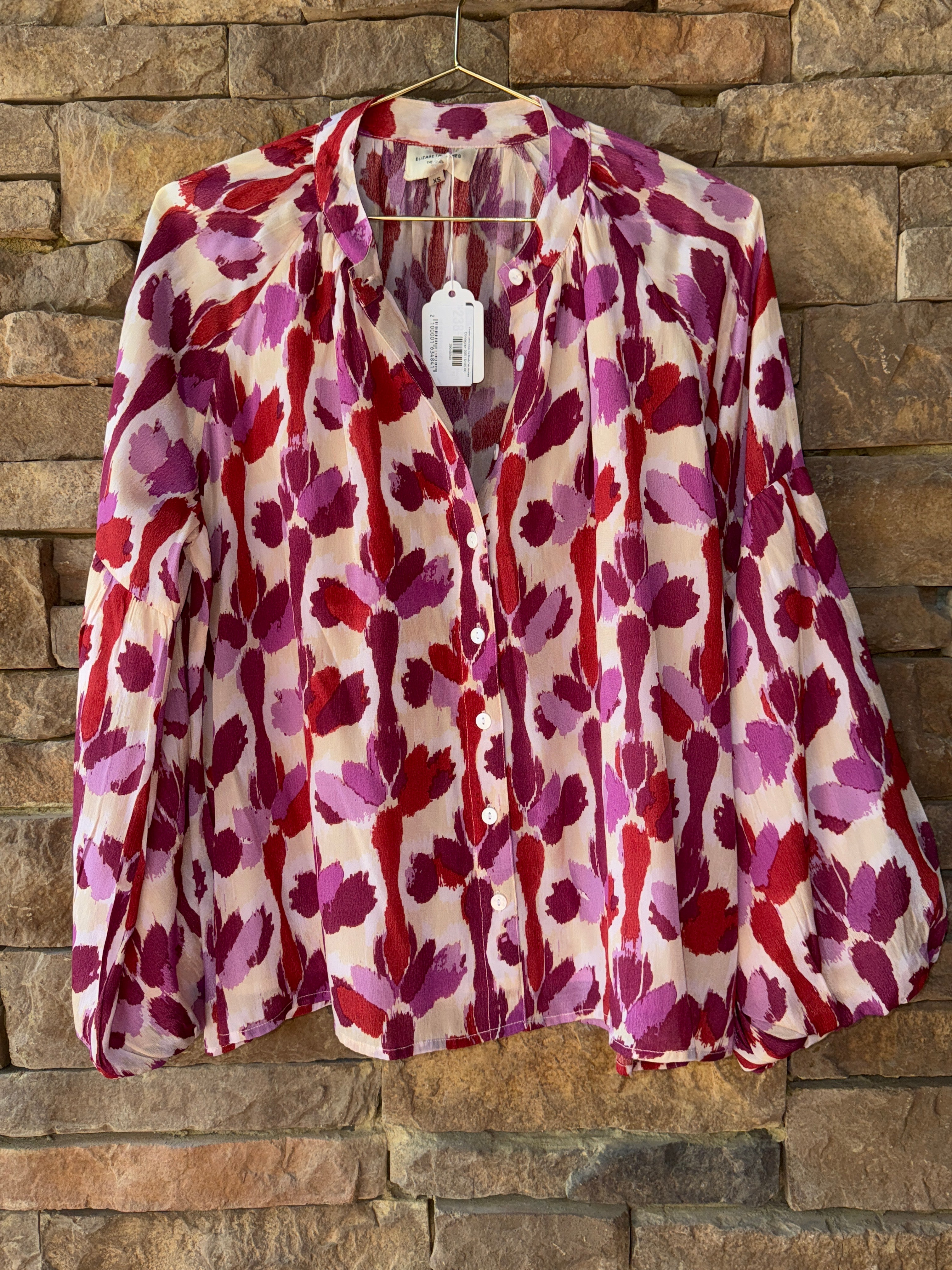Elizabeth James Emory Top Moody Palm Amethyst