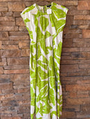 1. State Lime Green Print Maxi Dress XS