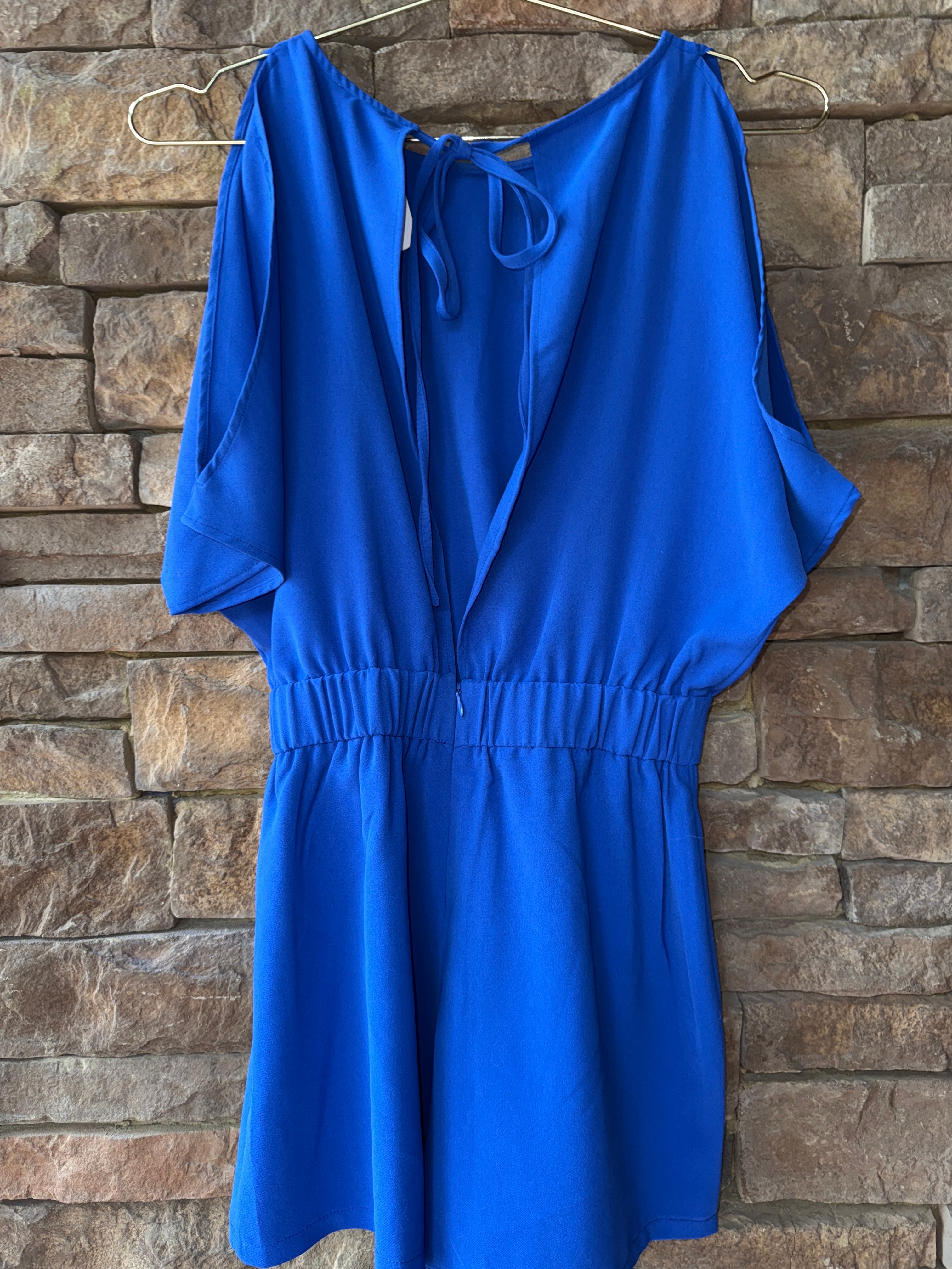 TCEC Blue Tie Back Mini Dress S