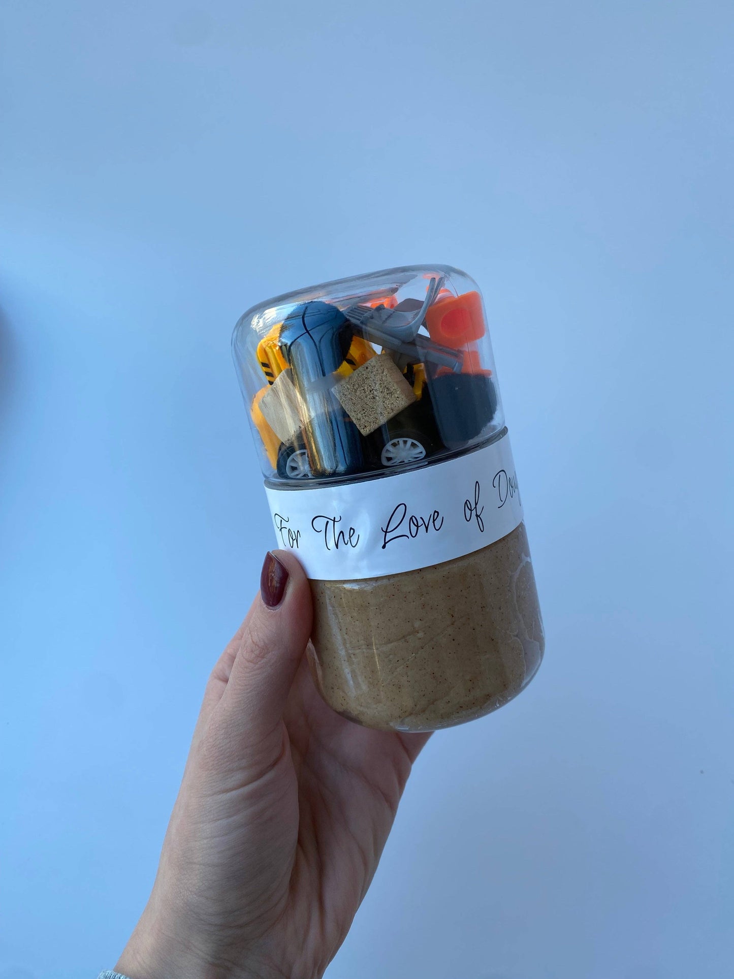 Construction Sensory Dough Double Jar: Sand