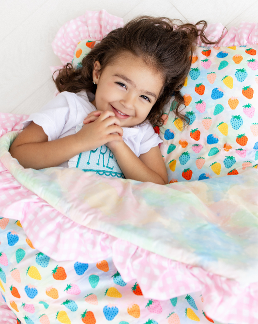Girls Nap Mat - Strawberries