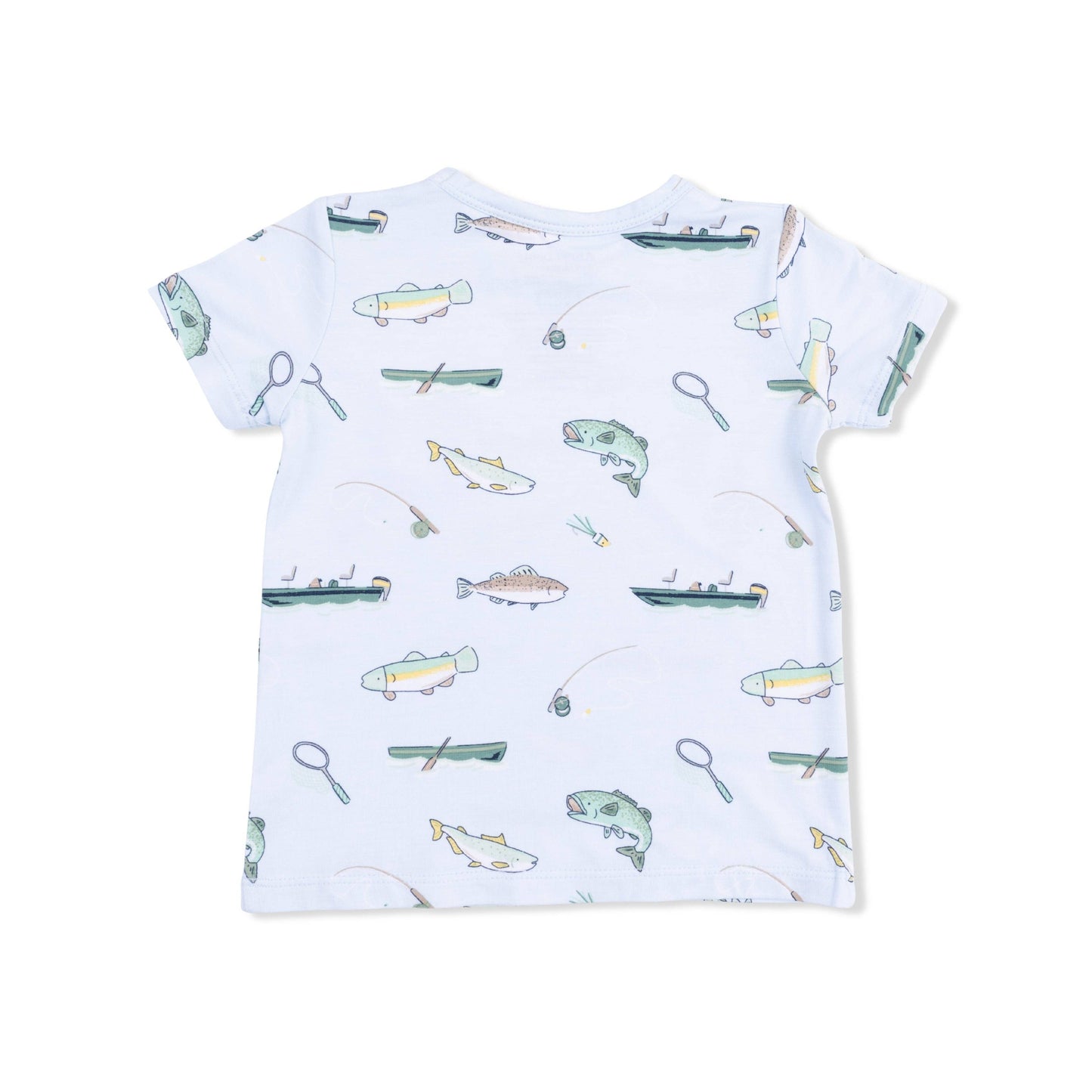 Fishing - Crew Neck Tee with Casual Short