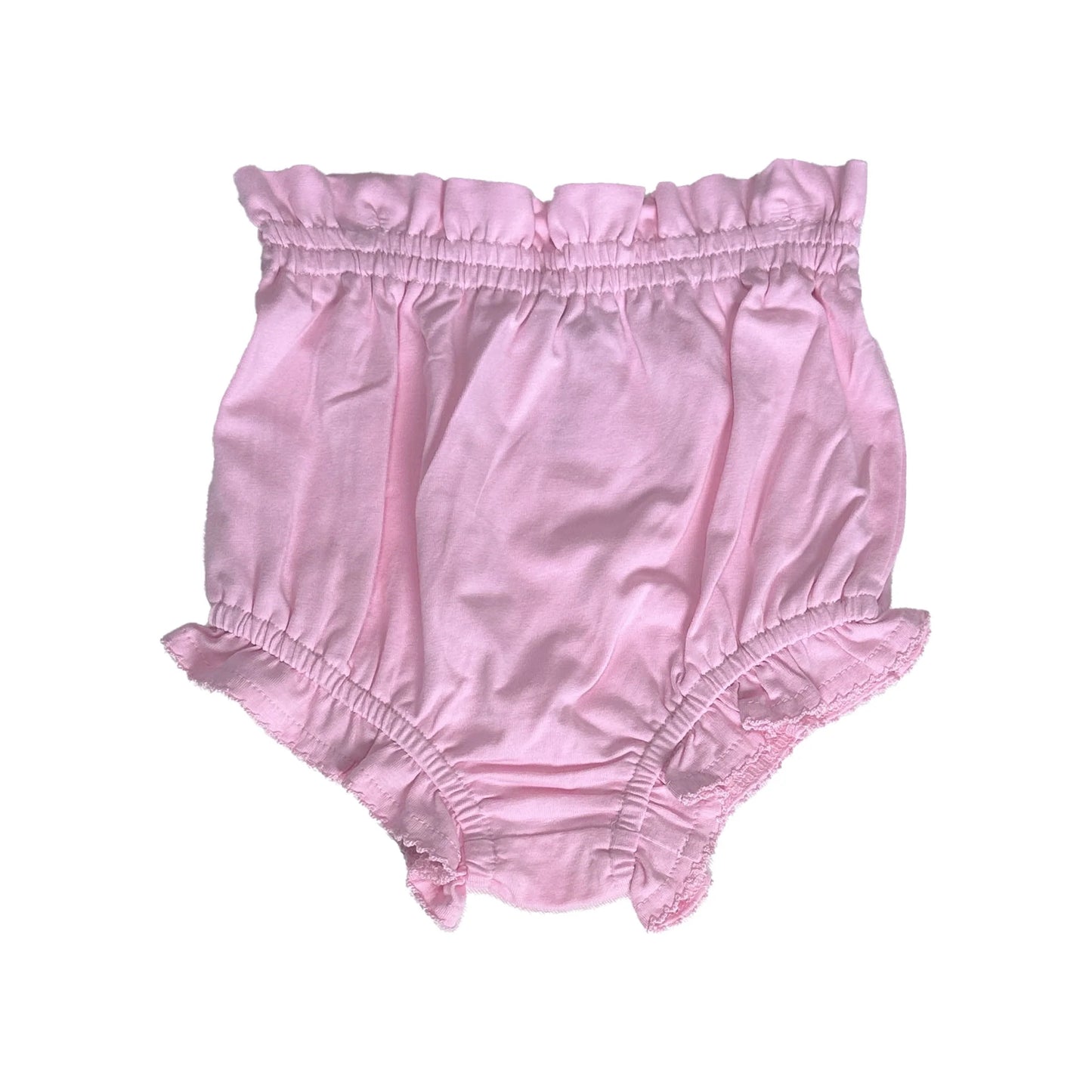 Ruffled, Crochet-Edged Diaper Cover - Pink or Blue or Red
