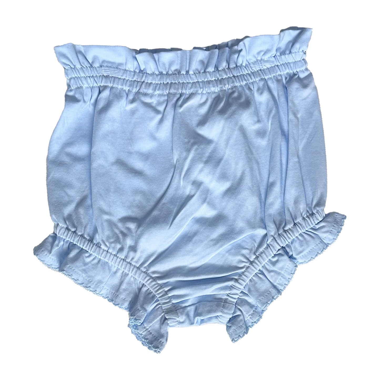 Ruffled, Crochet-Edged Diaper Cover - Pink or Blue or Red