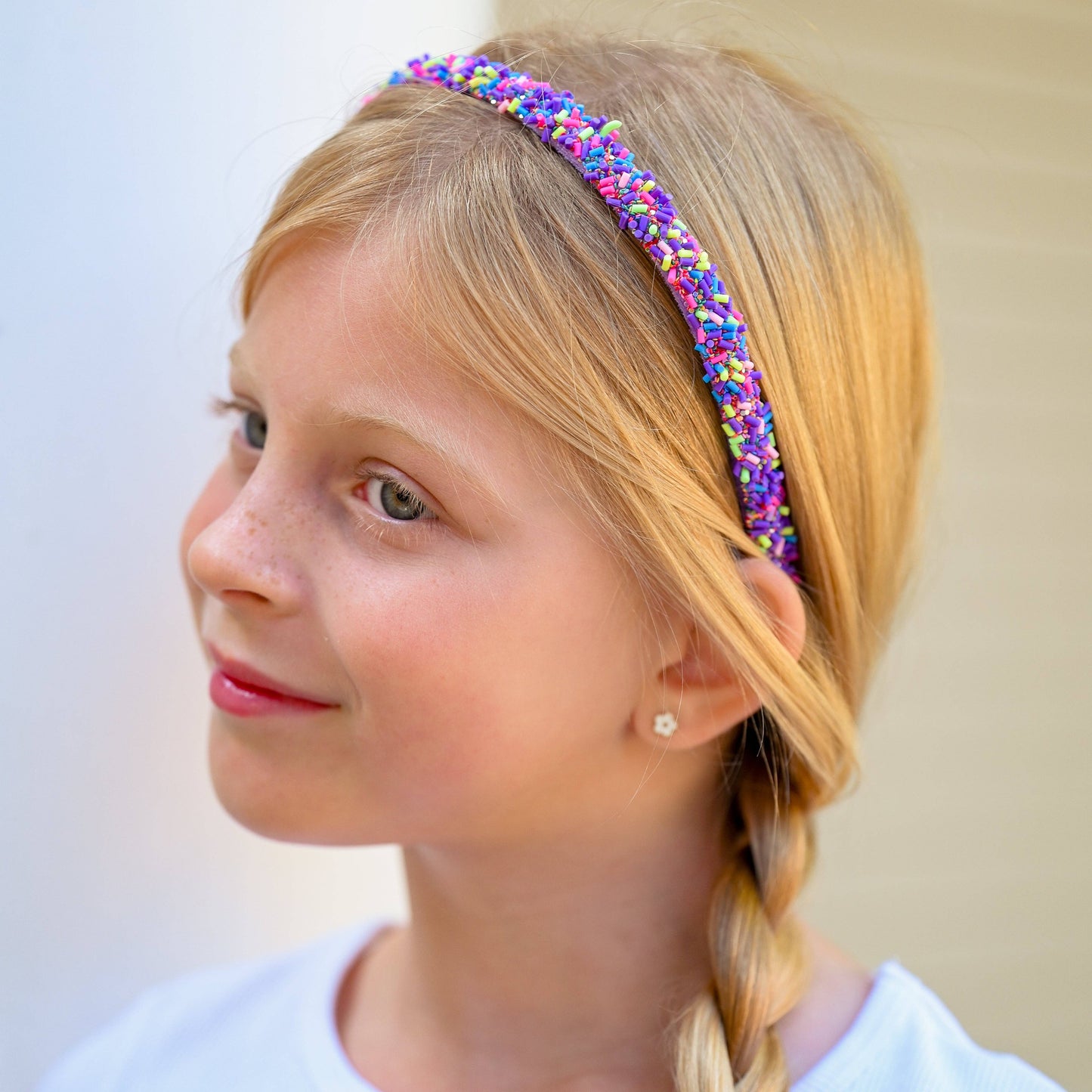 Thin Sprinkle Headband - Non Slip Hair Accessories for Kids: Rainbow
