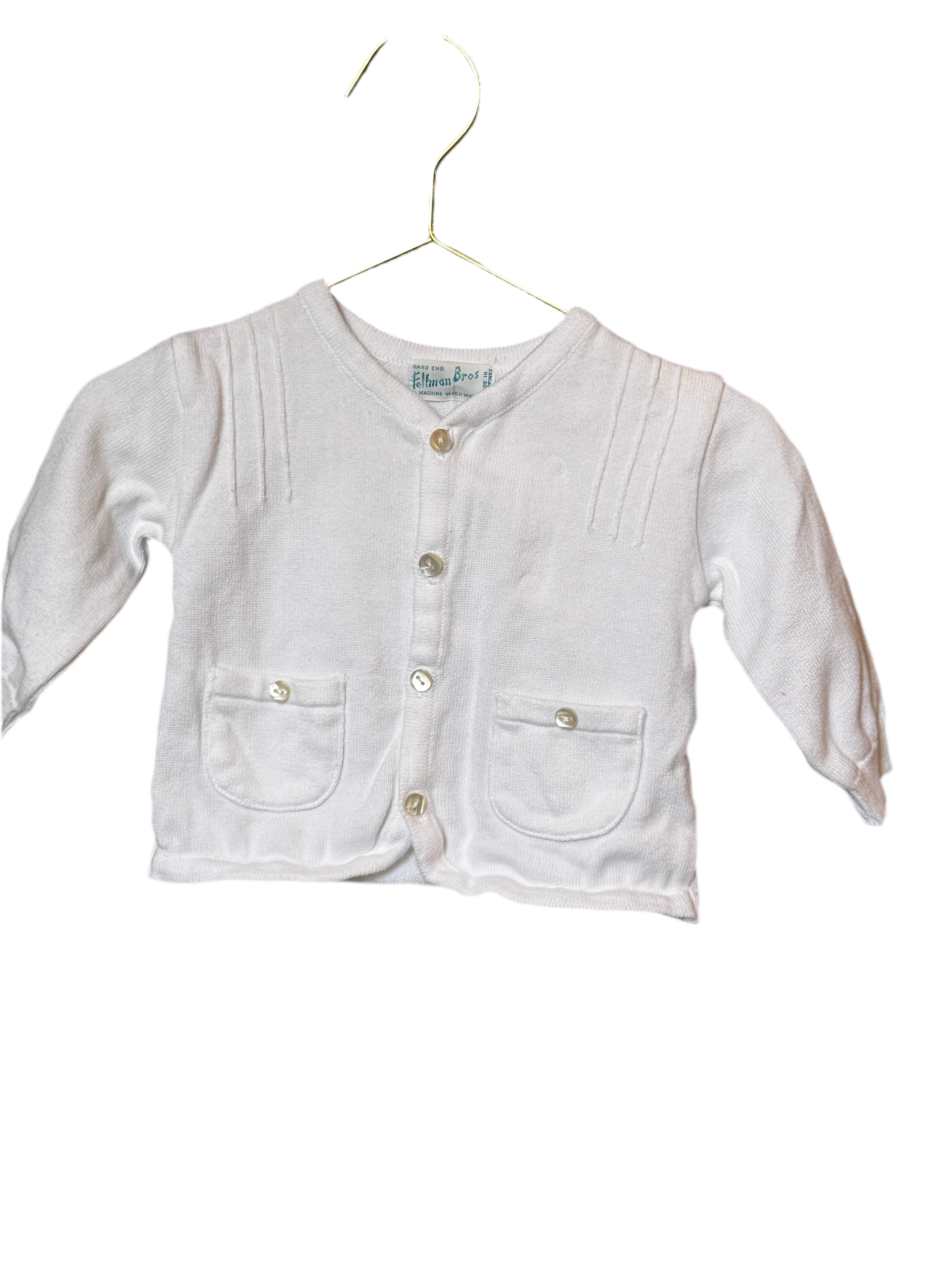 Feltman Bros White Cardigan 3m
