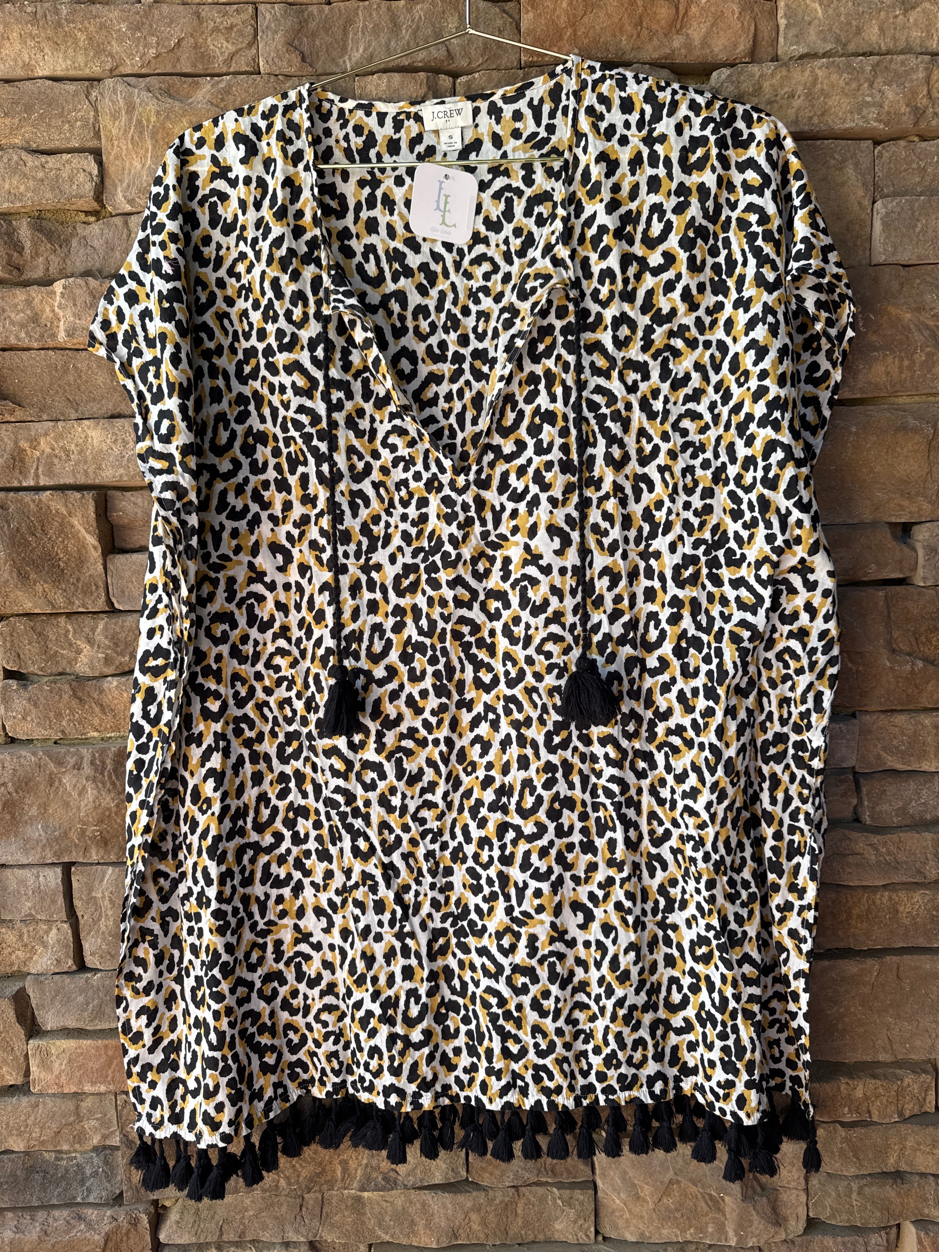 JCrew Leopard Coverup S