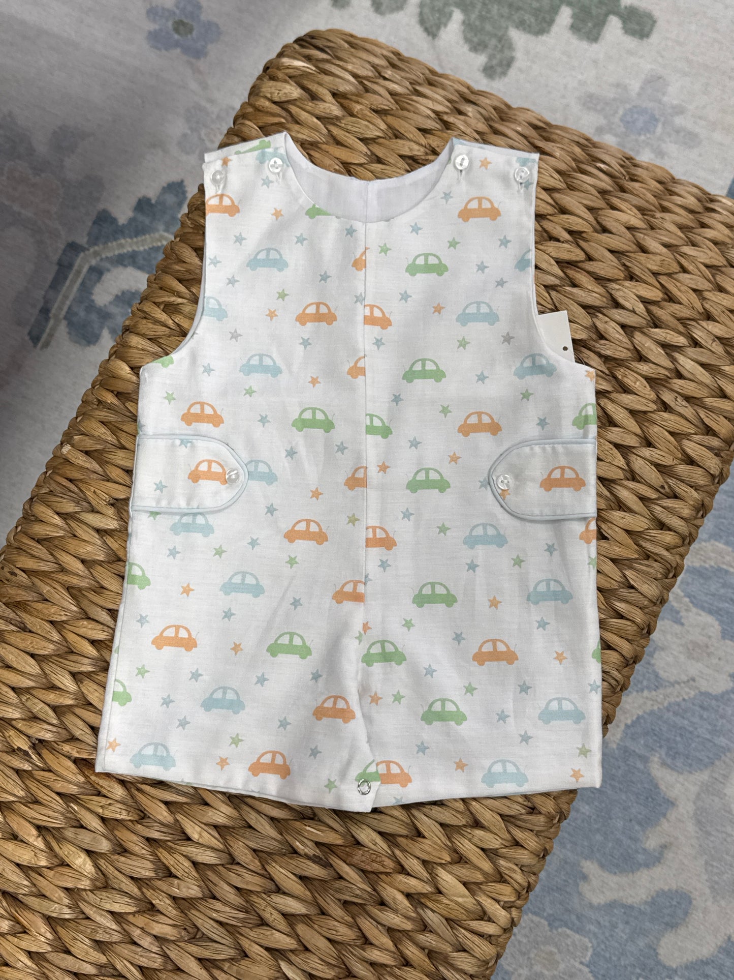 NWT Lulu Bebe Car Printed Shortall 12m
