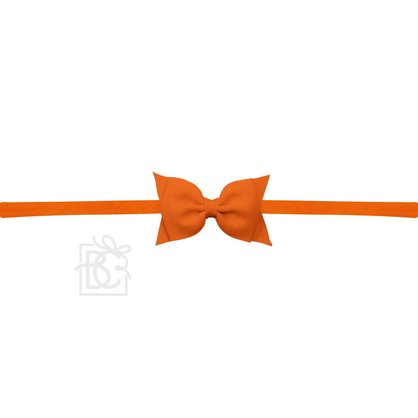 1/4" PANTYHOSE HEADBAND W/ 2.5" FLAT SOPHIA BOW: MILLENNIUM BLUE
