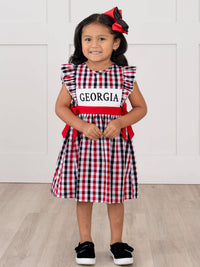 Georgia Smocked Gingham Dress: S(2yrs)