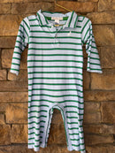 TBBC Green and Blue Striped Longall 12-18M