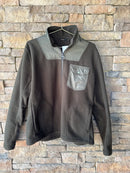 Barbour Dark Green Fleece Quarter Zip XL