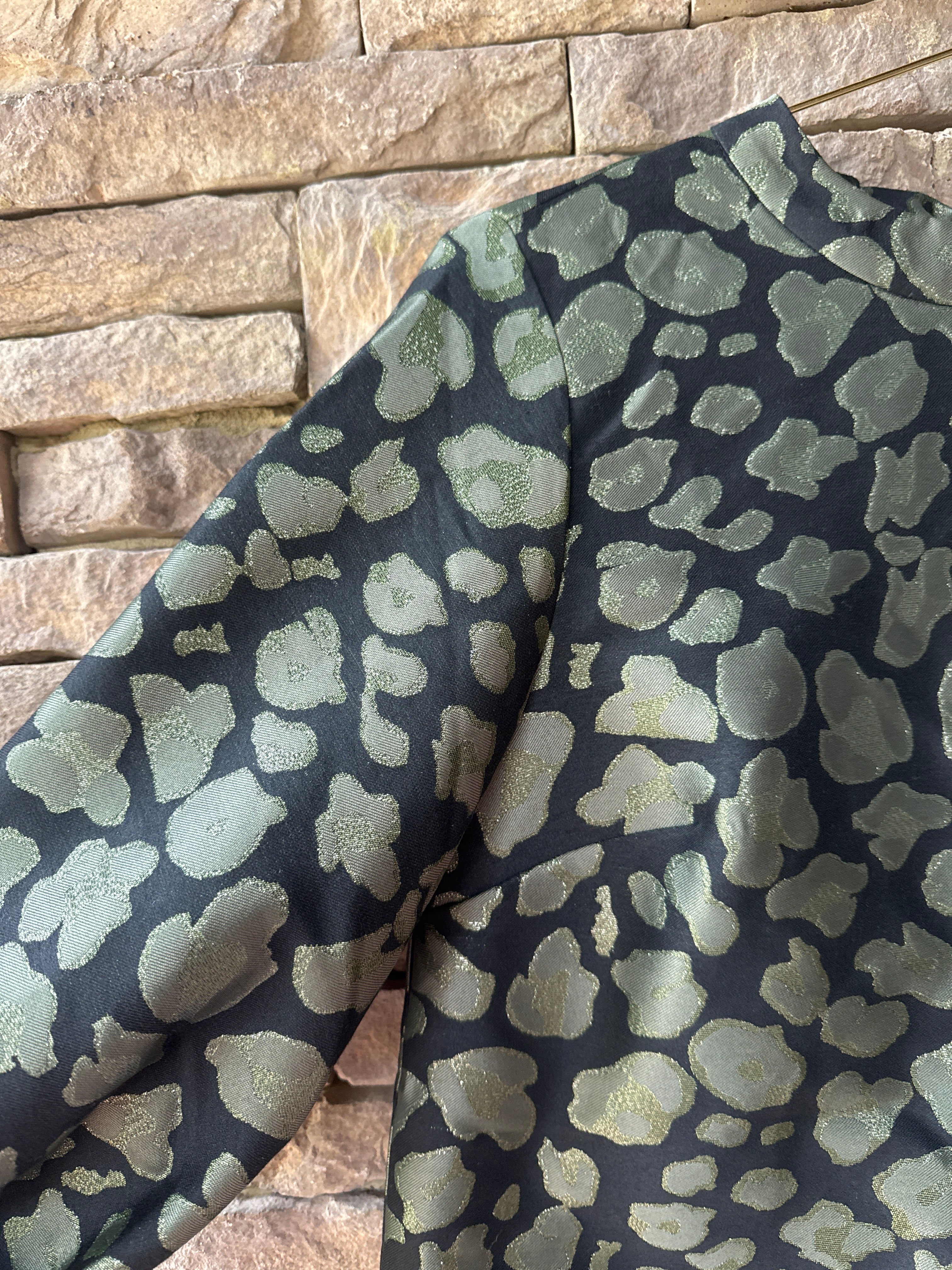 Topshop Olive and Black Mini Dress M