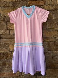 SET Active Pink, Teal, and Lavender Tennis Dress 9/10