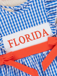 Florida Smocked Gingham Dress: M(3yrs)