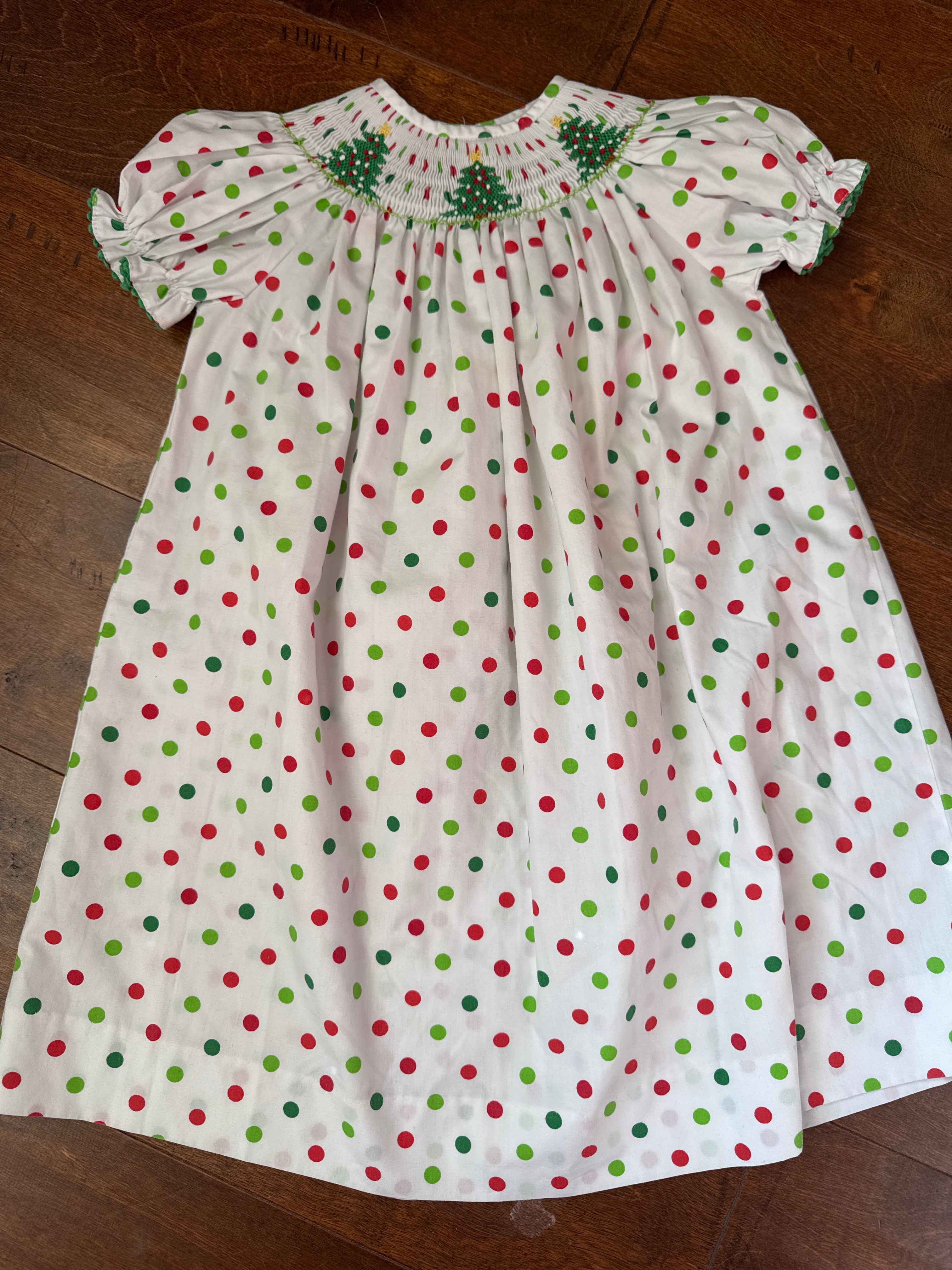 This & That Smocked Christmas Dress 3T