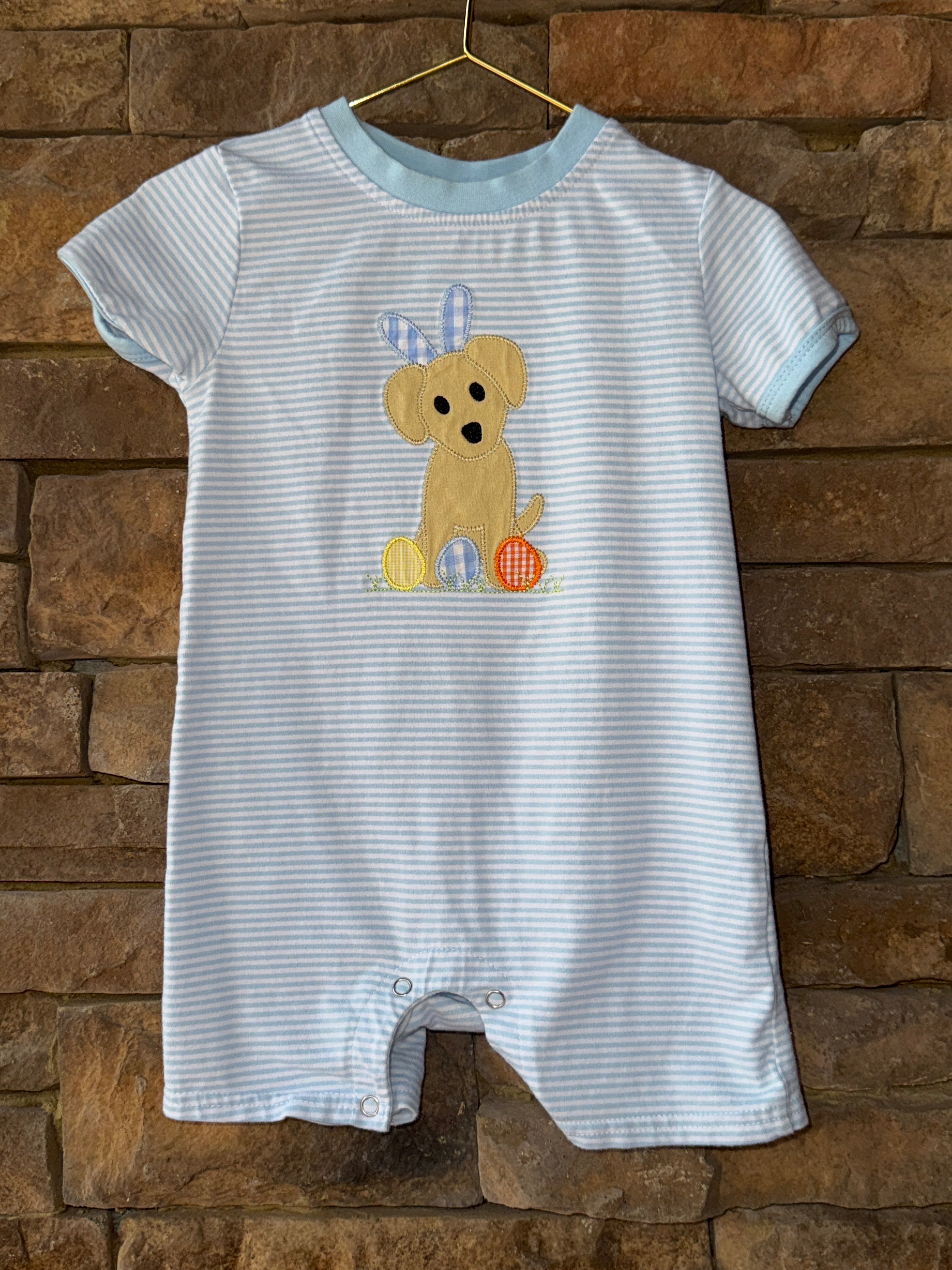 Jelly Bean Dog Easter Romper 12M