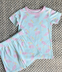 Pink Pelican Two Piece Pajama Short Set: 2/3