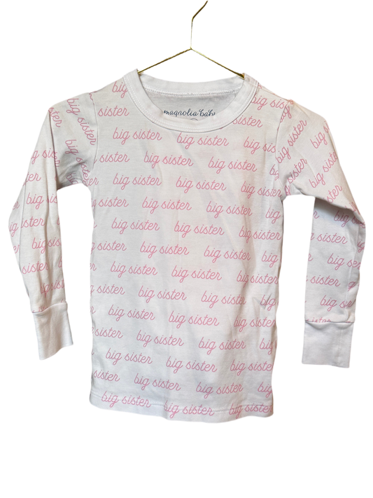 Magnolia Baby BIG SISTER Pjs 2T