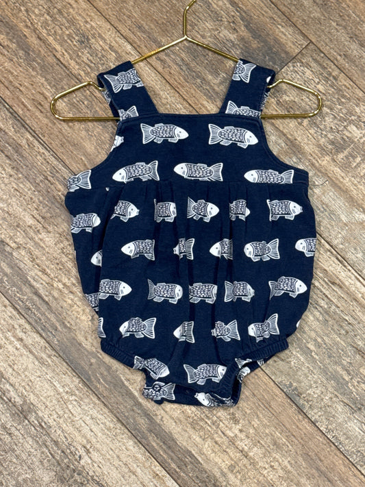 TBBC Navy Fish Bubble 18-24m