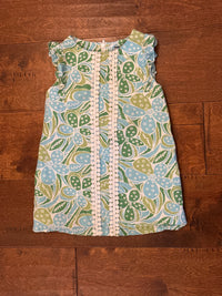 Hartstrings TurqGreen Aline Dress 2T