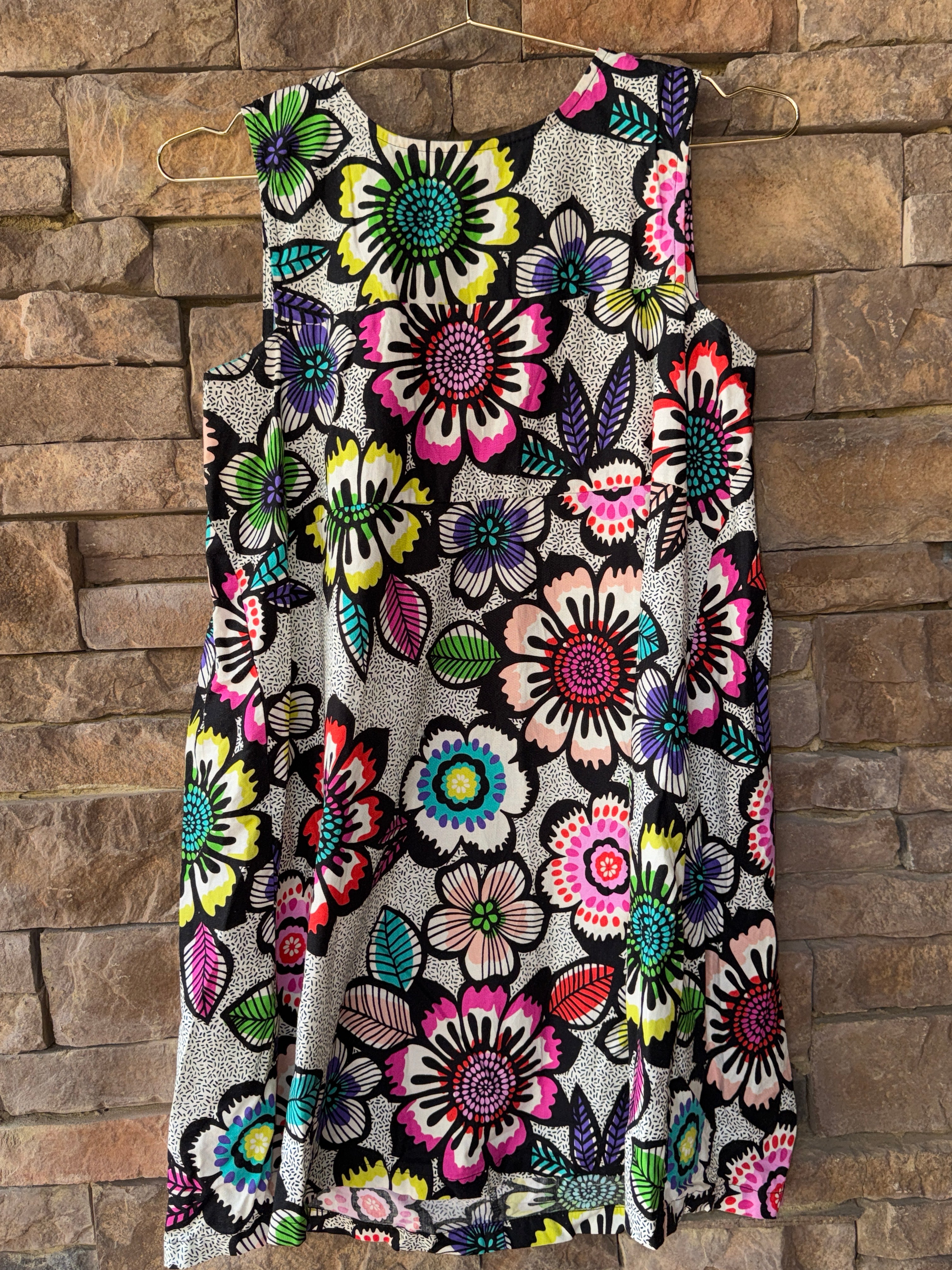 Cousin Carl Floral Mini Sleeveless Dress XS