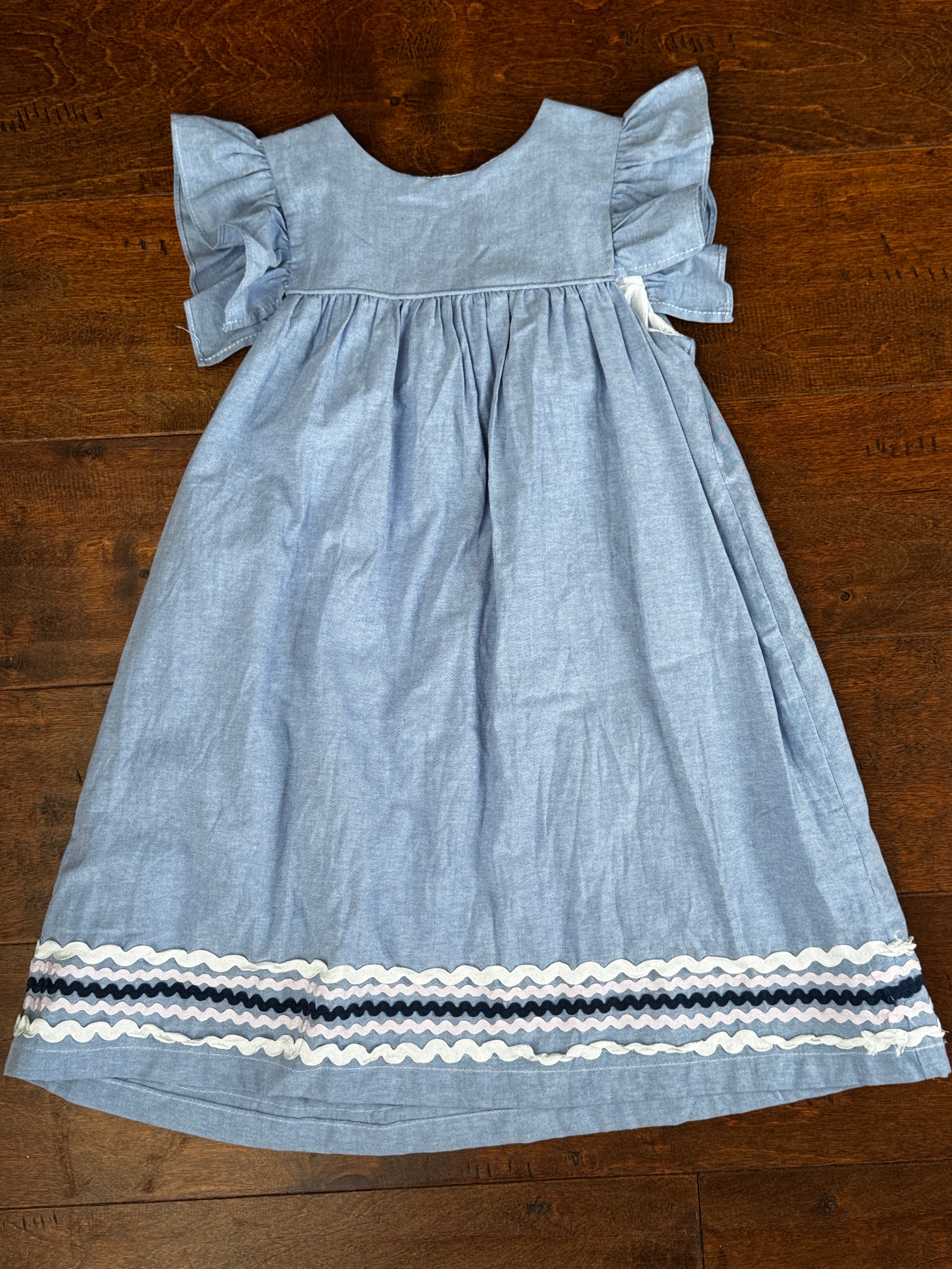 The Oaks RicRack Chambray Dress 5