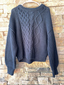 FP Black Knit Sweater S