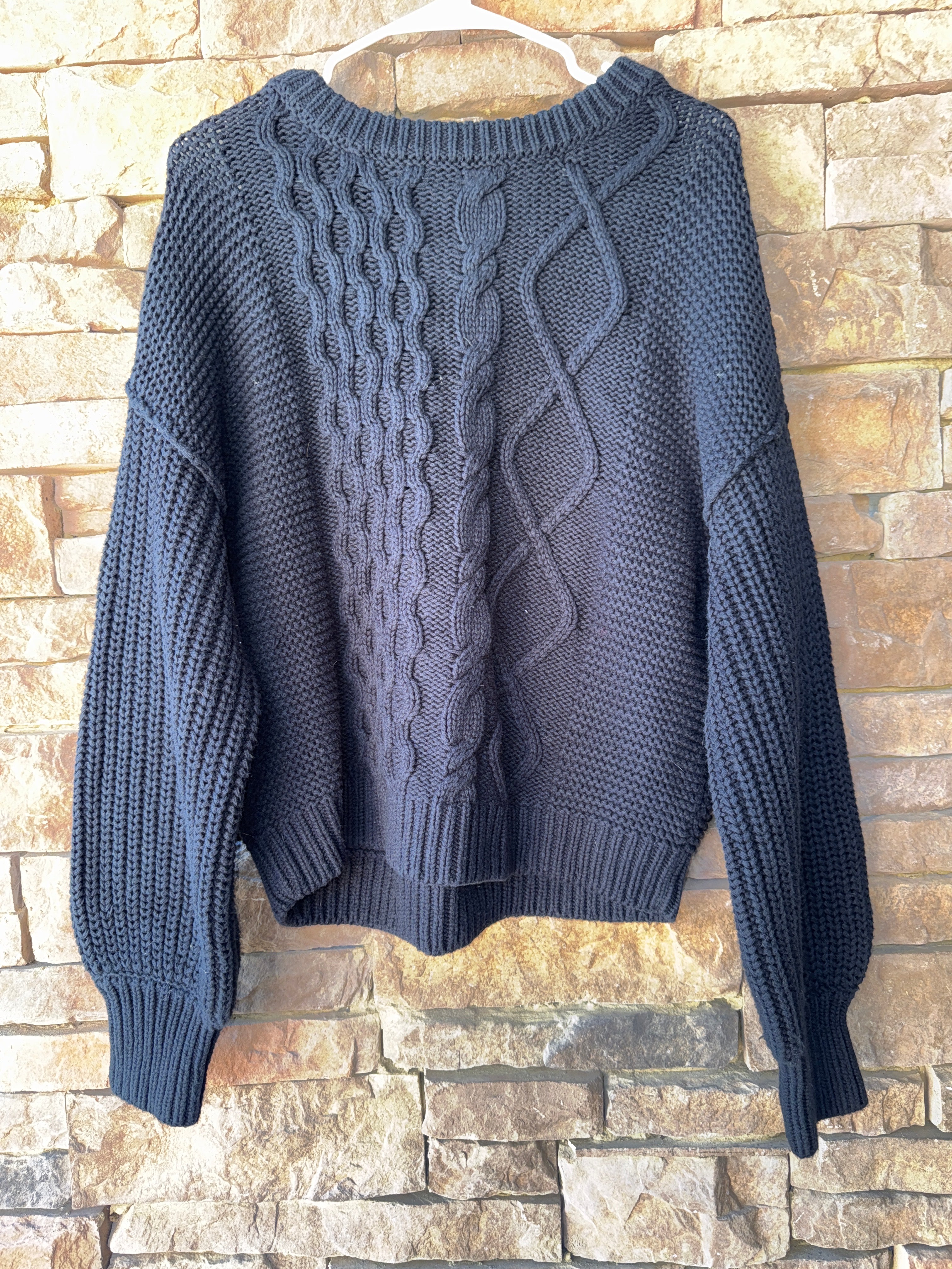 FP Black Knit Sweater S