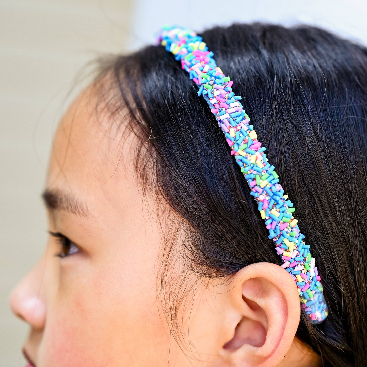 Thin Sprinkle Headband - Non Slip Hair Accessories for Kids: Rainbow