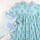 Girls Gown - Frosted Christmas: L