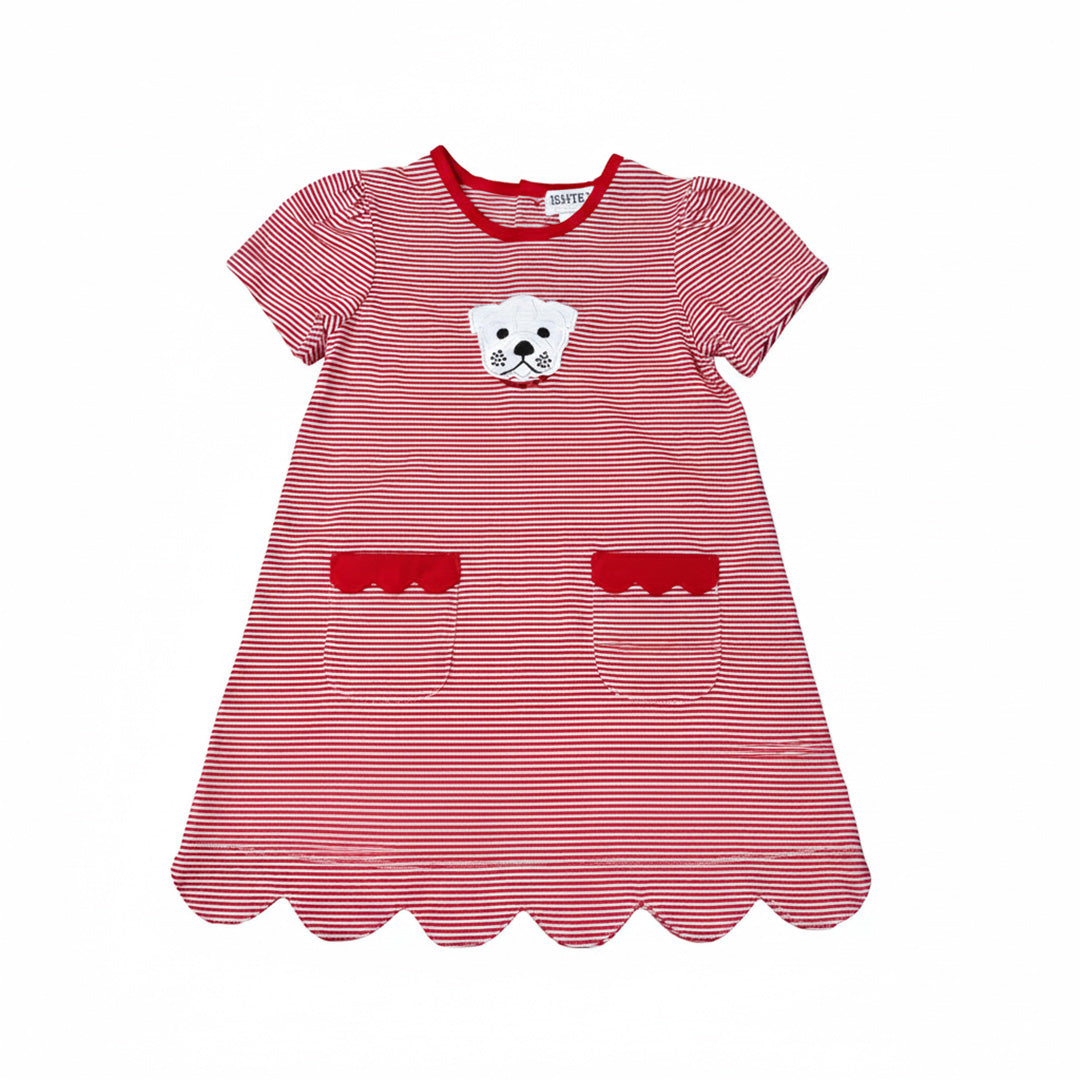 Go Dawgs Scalloped Dress