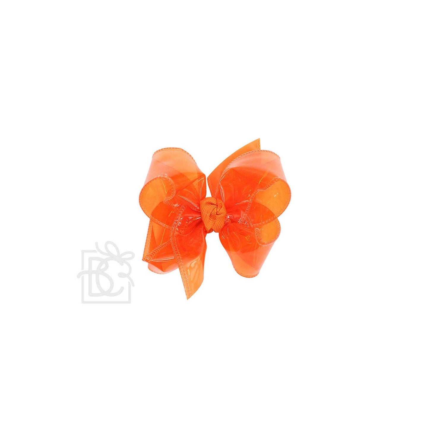 WATERPROOF BOWS ON ALLIGATOR CLIP: 4.5" Large - 1.5" Ribbon on Alligator Clip / BRIGHT YELLOW