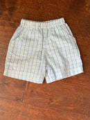 Bailey Boys Green and Blue Striped Shorts 2T