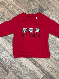 Bulldogs Applique Cotton Pullover 3T