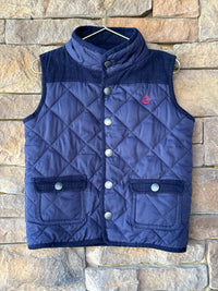 JOJO BEBE Cord Waffle Vest Navy 2T