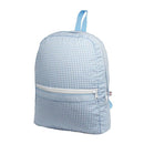 Baby Blue Gingham Medium Backpack | Mint