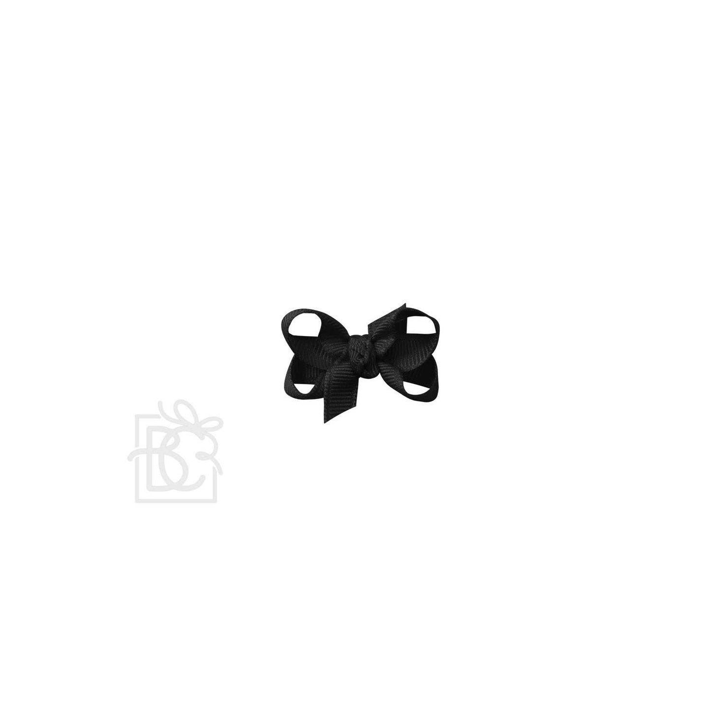 SIGNATURE GROSGRAIN BOW ON CLIP: 6.5" Jumbo - 2.25" Ribbon on Lg. Alligator Clip / FOREST GREEN