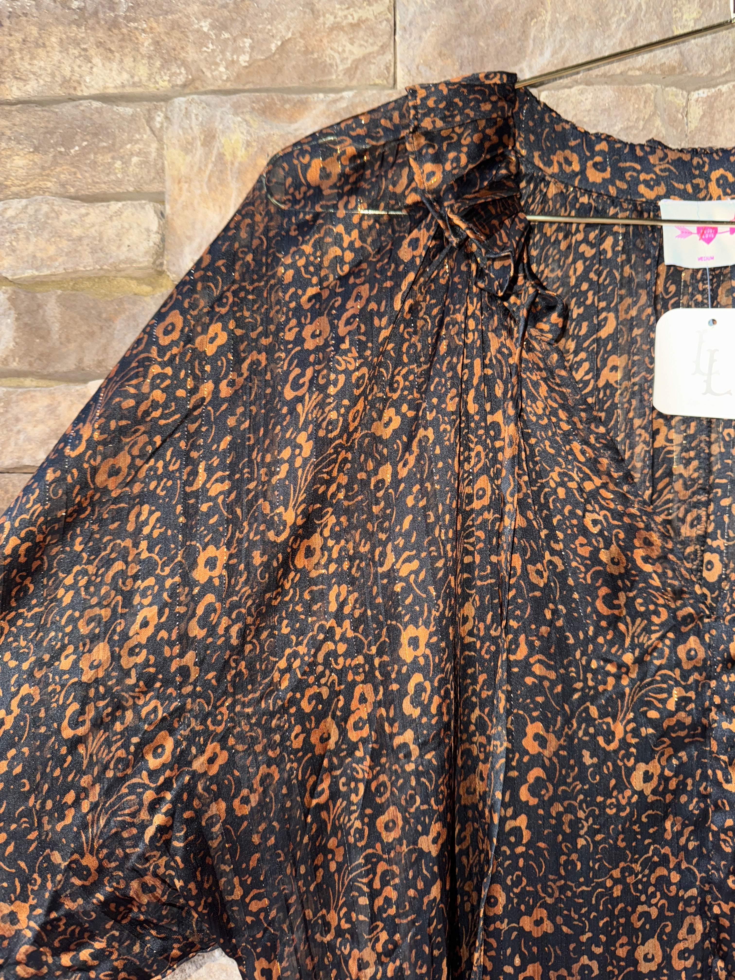 Buddy Love Black Leopard Print Maxi M