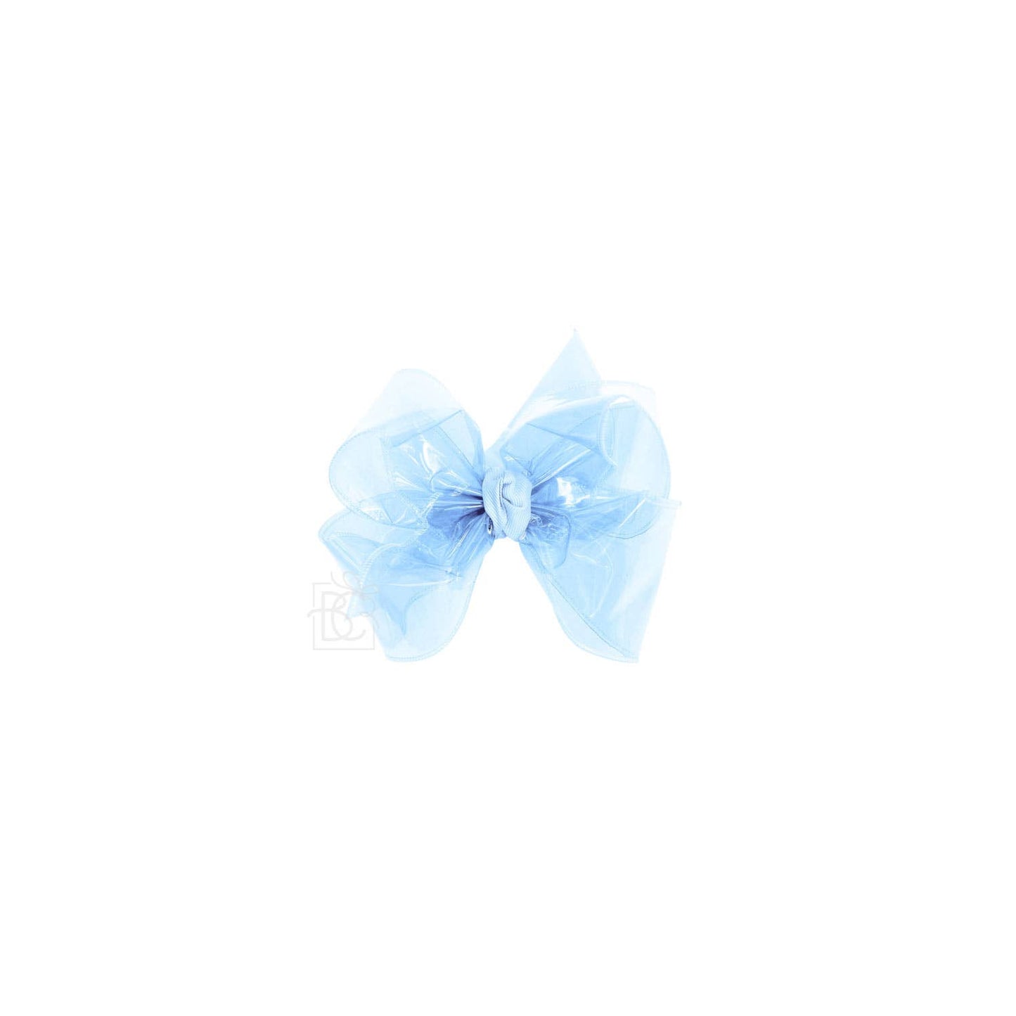 WATERPROOF BOWS ON ALLIGATOR CLIP: 5.5" Huge - 2.5" Ribbon on Alligator Clip / BRIGHT YELLOW