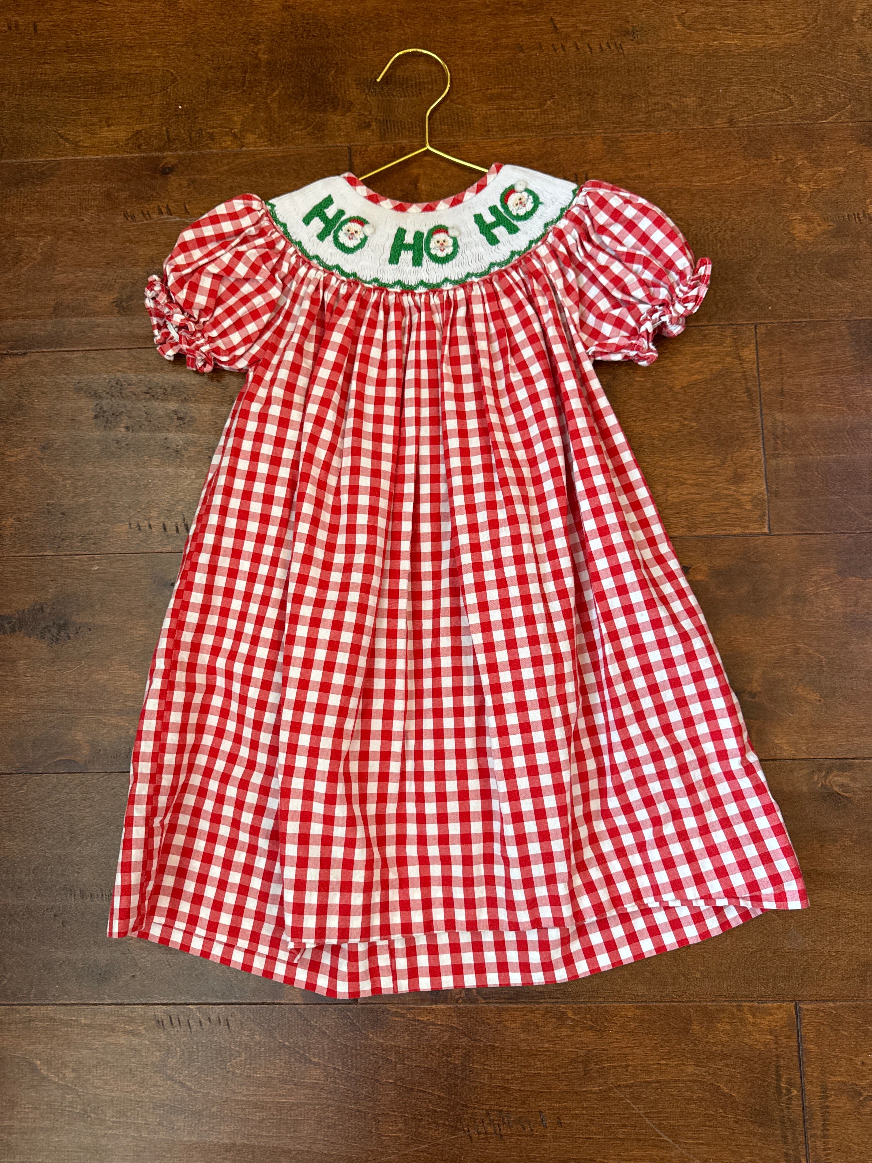 Cecil & Lou Smocked HoHoHo Dress 2T