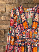 Olivia by Livro Sloan Dress Garvest Grid XS