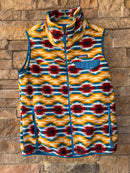 Patagonia Aztec Print Zip Vest L